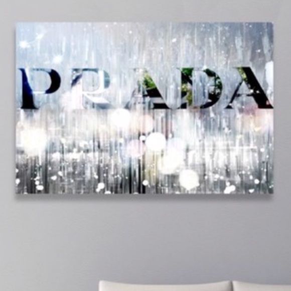 Oliver Gal Other - Oliver Gal | "Silver Name" Canvas Art | PRADA